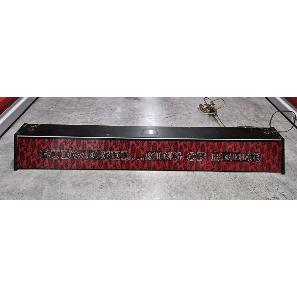 Budweiser King of Beer Pool Table Light ~48” W x 5” H (Local Pick Up)